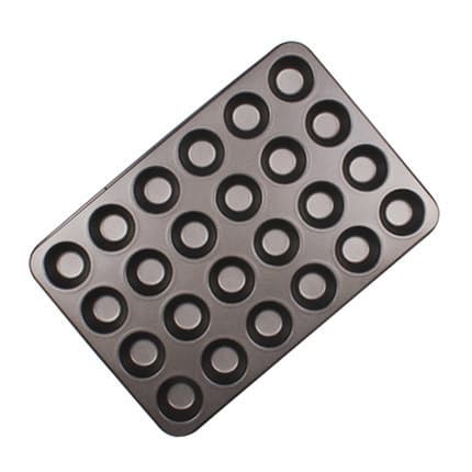 24-Cup Pudding Mold Non-Stick Coating Baking Pan 24-Cup Mini Round Pudding Mold
