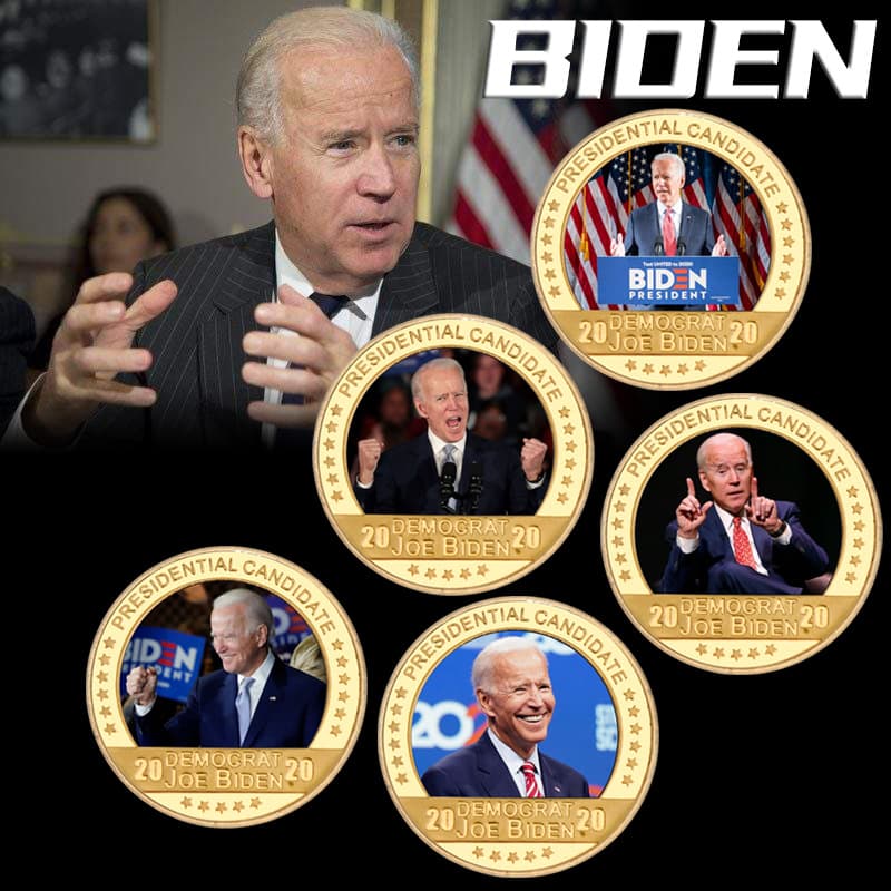 Cross-border Biden Commemorative Coin Trump Competitor US Election 2020 Commemorative Coin Biden Commemorative Wholesale
