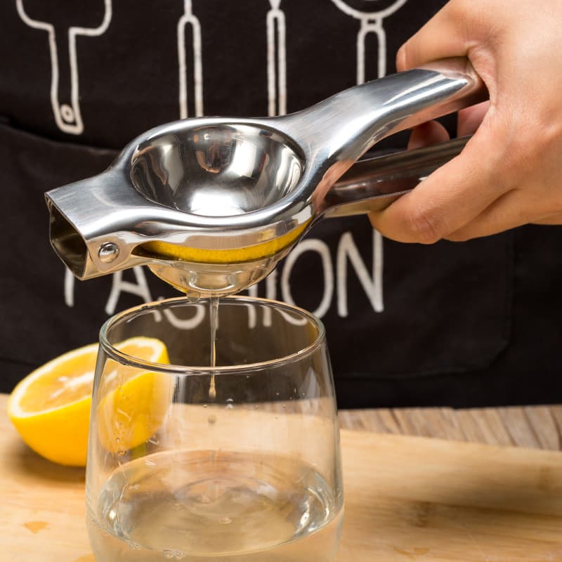 Portable Lemon Clamp Kitchen Tool, Made of 201 Stainless Steel, Large Thickened Manual Juicer for Fruits