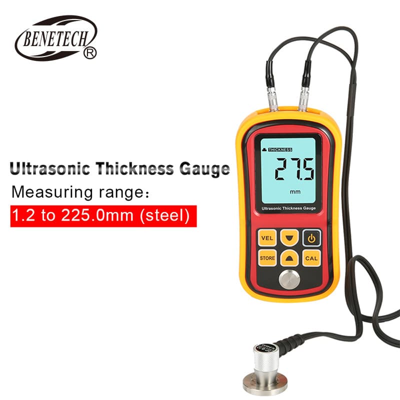 BENETECH GM100 Ultrasonic Thickness Gauge for Metal and Steel Plate with Digital Display