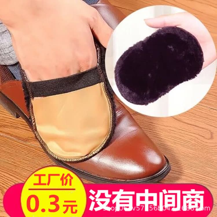 Shoe shine gloves, imitation wool shoe shine cloth, soft fur shoe scrubbing, shoe polishing gloves, brush, dust removal, shoe shine rag