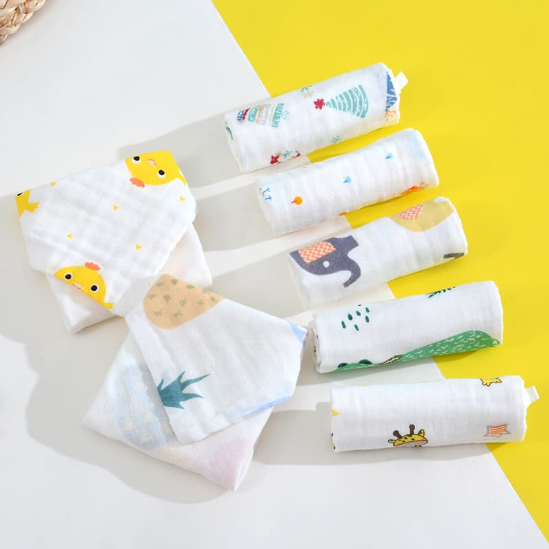 Pure Cotton Baby Face Towels Infants Towels Summer Baby Supplies Small Towels for Newborns Mothers And Babies