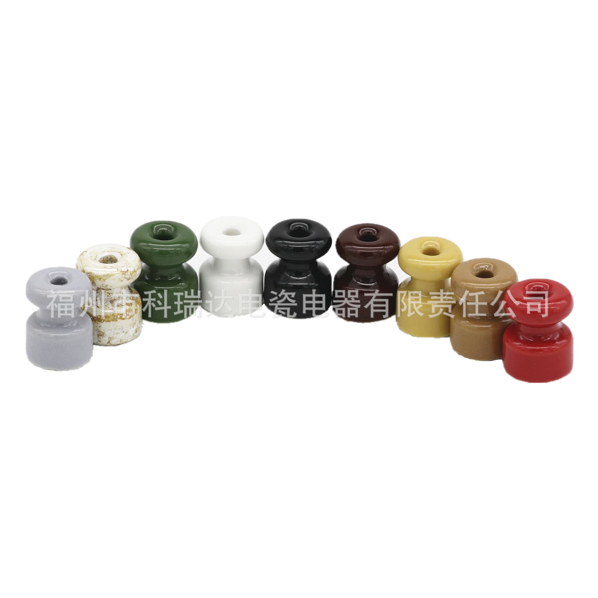 Factory Direct Indoor Colored Small Insulators High-Quality Line Clamps Ceramic Vintage Wire Buckles Cable Fasteners