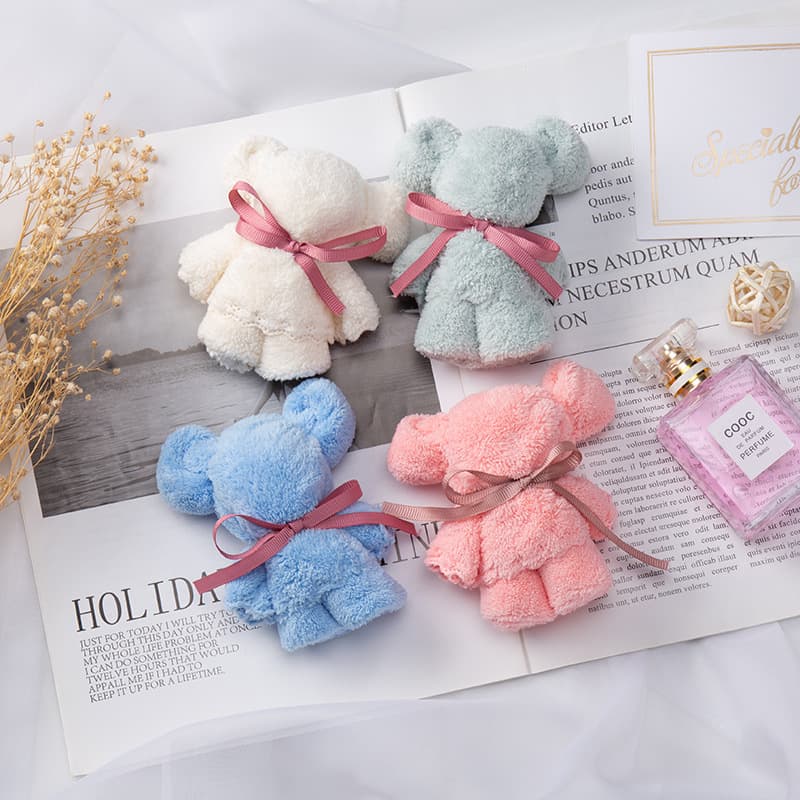 Bear Towel Souvenir Wedding Return Gift Bridesmaid and Groomsmen Small Gift Baby Full Moon Gift Event Small Gift