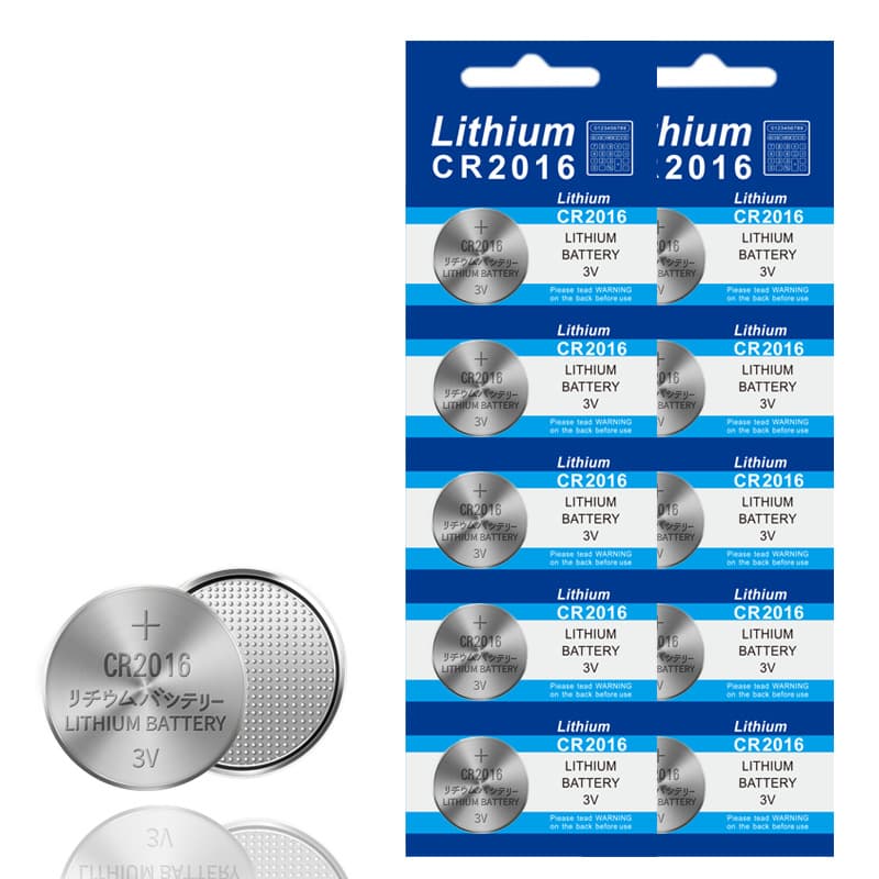 CR2016 Coin Cell Battery 3V Lithium Battery for Calculator, Remote Control, Alarm, and Electronic Devices