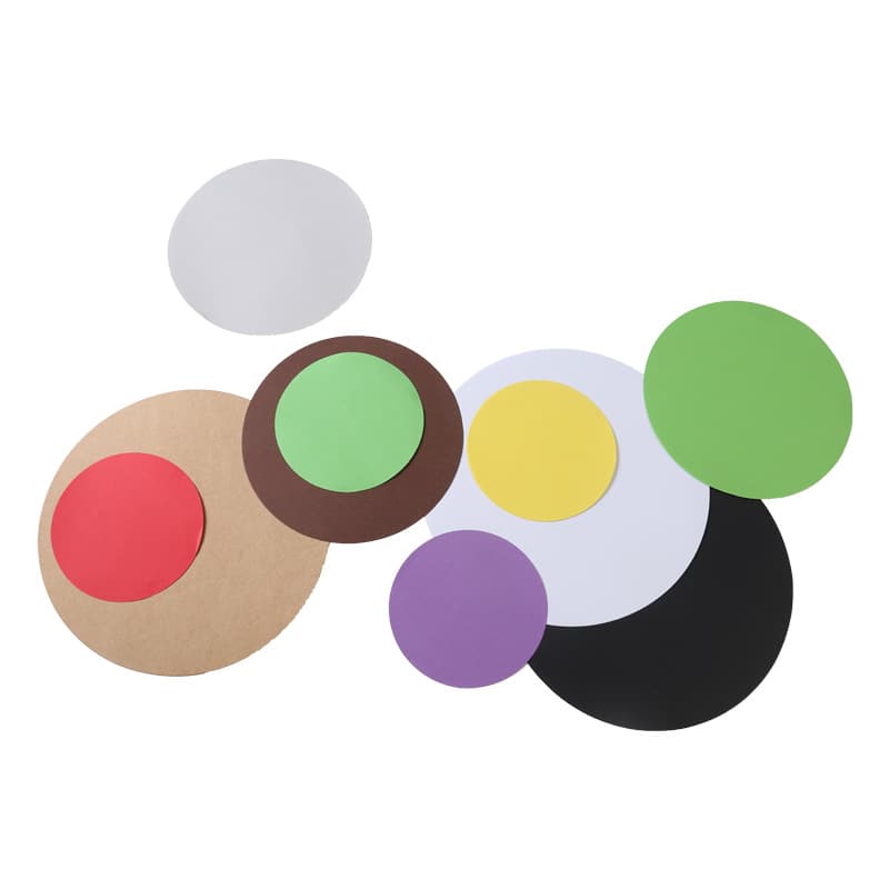 Colored Cardstock Irregular Drawing Paper Round Black Cardstock Colored Cardstock Hard Fan Handmade Paper Pattern