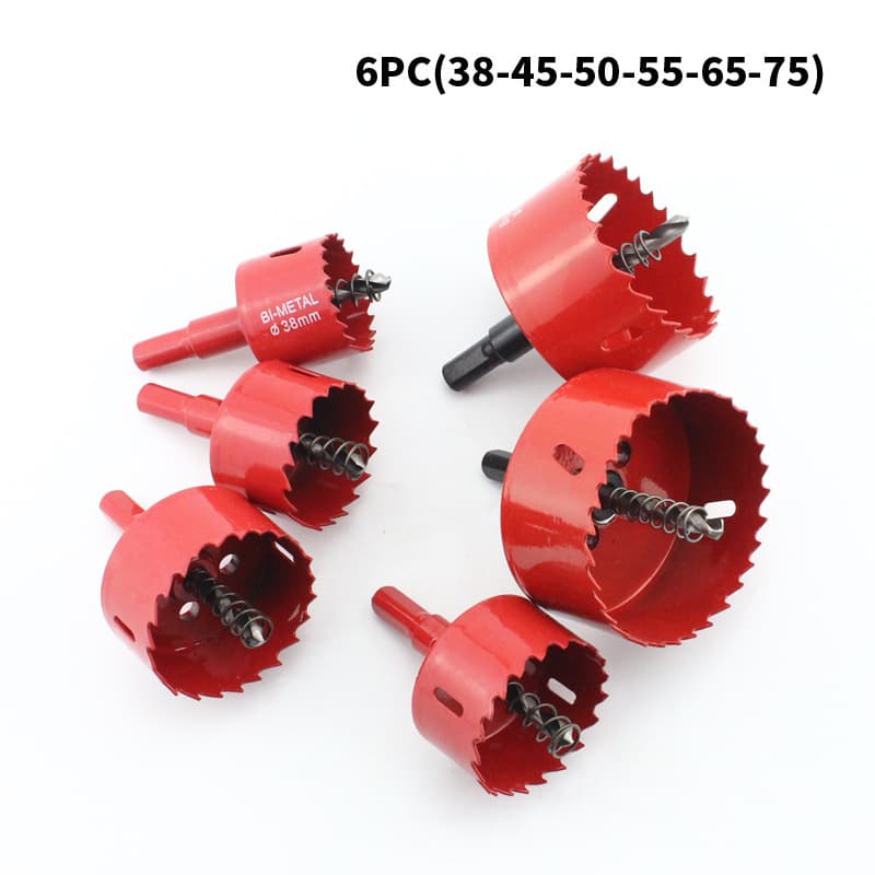 M42 Bimetal Drill Bit Woodworking Hole Saw Kit for Drywall, Recessed Light, Speaker Installation, 16-38mm