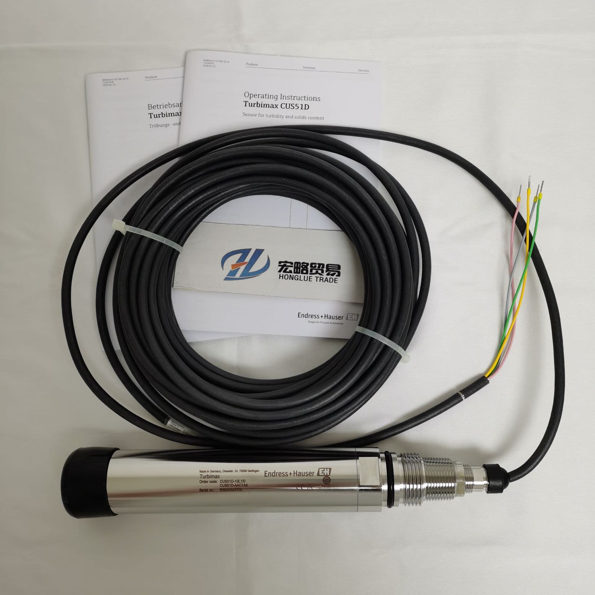 Germany E+H Turbidity Meter Electrode CUS51D Online Suspended Solids Sensor for Laboratory and Online Monitoring