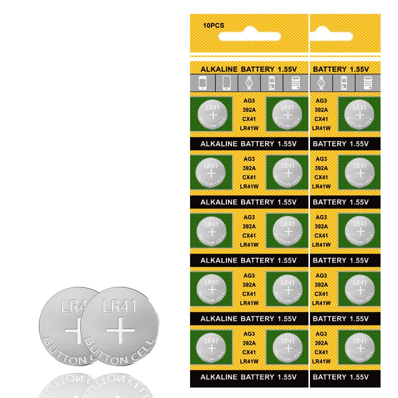 AG3 button batteries, LR41 banknote detector light-emitting toy candle ear pick button batteries, 392 watch batteries