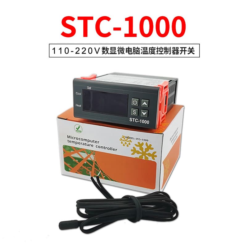 Thermostat Stc-1000 Aquarium Hatching Seafood Machine Digital Display Microcomputer Temperature Controller Switch
