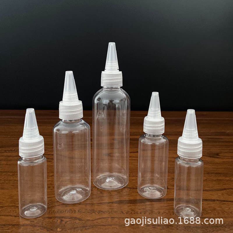 Manufacturer in stock 30 50 100 200ml tapered bottle transparent plastic bottle lotion squeeze bottle refill bottle PET