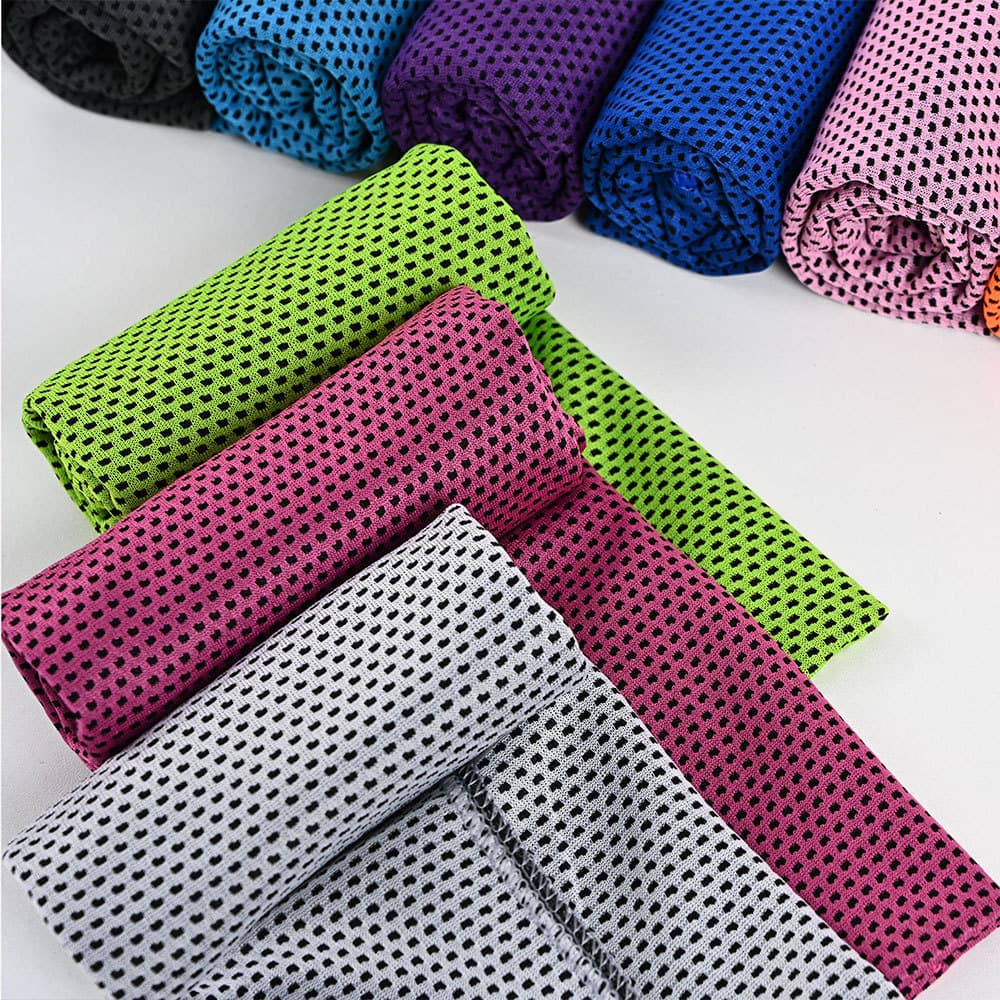 Foreign Trade Cross-Border Outdoor Running Sports Towel Quick-Dry Marathon Cooling Ice Towel Solid Color Cooling Ice Cold Towel