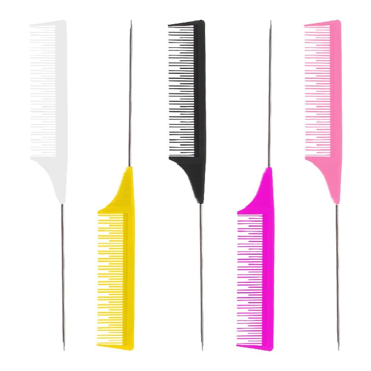 Hairdressing Tools Cross Border Pointed-Tail Combs for Styling Hair Dye Highlight Combs Plastic Combs Hair Combs Hair Salon Tony Combs