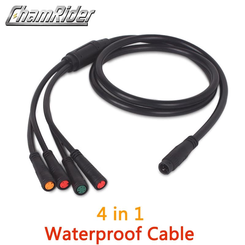 1T4 One-to-Four Mountain Bike Conversion Electric Bicycle Motor Waterproof Connection Cable Adapter Main Harness