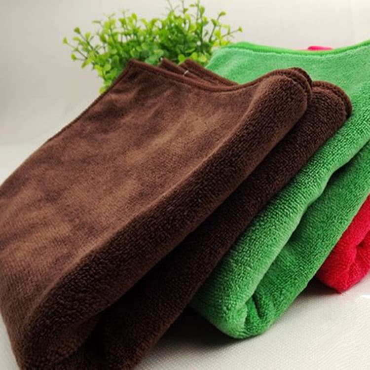 Microfiber Square Towel 30*30 Brushed Towel Soft Absorbent Dry Hair Towel 400g/m² Beauty Salon Towel