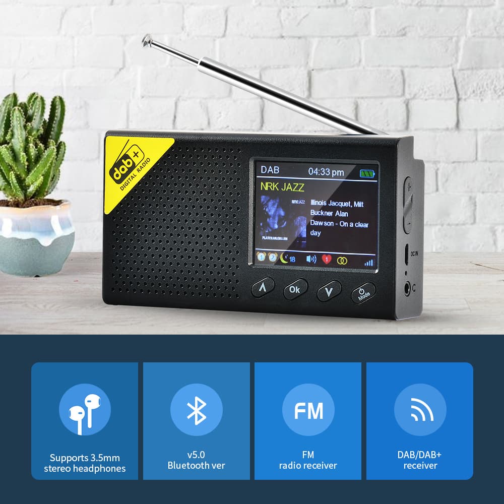 Home Use Radio/Recorder - Portable Digital Radio Bluetooth Speaker with Recording Function