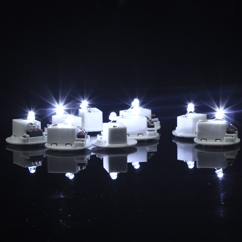 Direct Manufacturer LED Night Light Small Toy Base Lamp, LR44 Battery Light Assembly Lamp in Stock Wholesale White and Yellow Lights