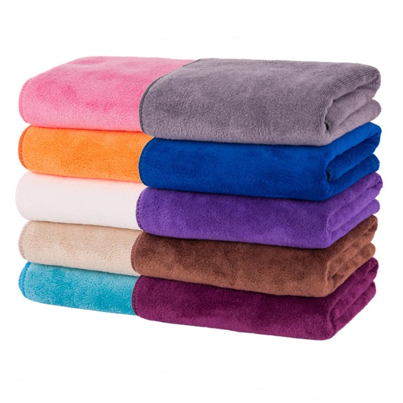 Factory Wholesale 35X75 Microfiber Absorbent Towel Barber Disinfection Beauty Towel Custom Logo Thickened