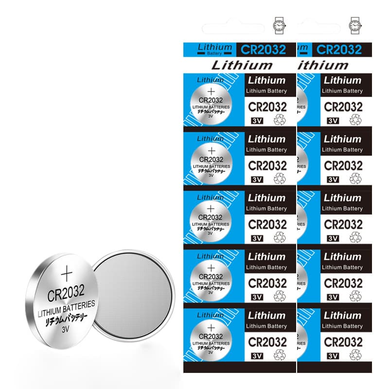3V CR2032 Coin Cell Battery for Electronic Scales, Car Remote Controls, Bathroom Scales, and Selfie Remotes