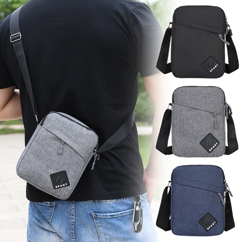 Men's Backpack Oxford Cloth Shoulder Bag Crossbody Business Briefcase Casual Canvas Bag Small Bag