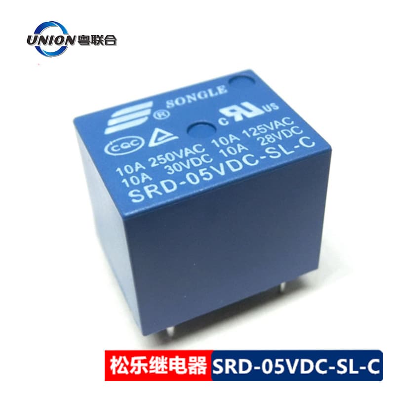 SRD-05VDC-SL-A SRD-24VDC-SL-C A10A 250VAC Songle Relay 5-Pin Normally Open T73