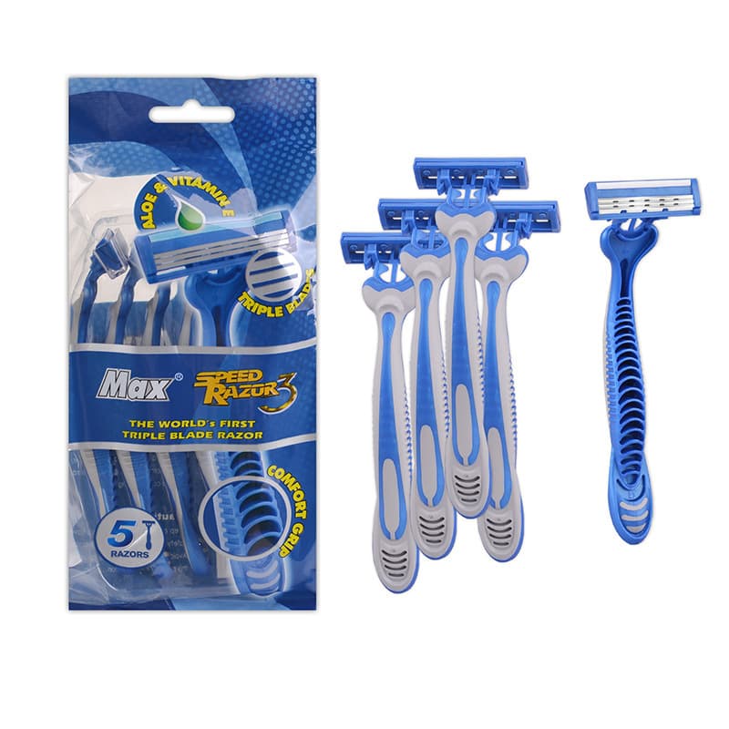 Men's 3-layer disposable manual razors, classic style