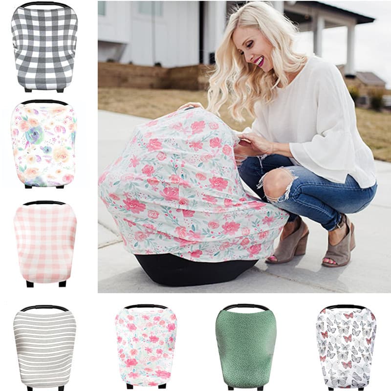 Cross-border Multifunctional Nursing Cover Baby Car Seat Sunshade Windshield Cover No-Touch Warning Nursing Cover Car Cover