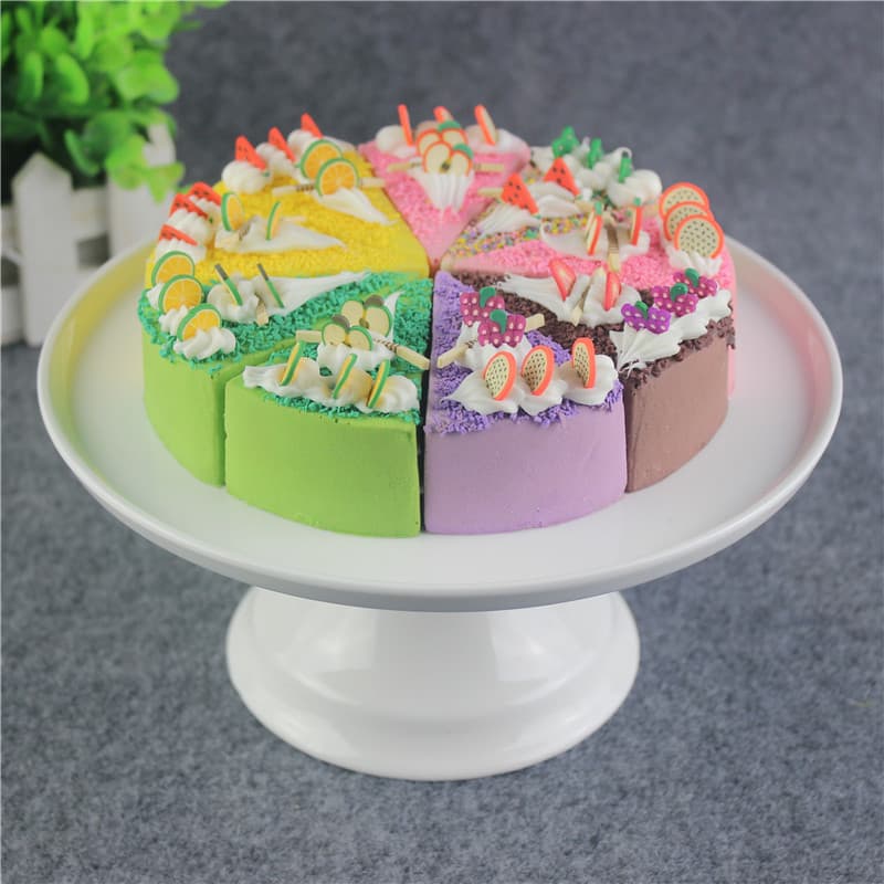 Factory Direct Supply European Ceramic Cake Plate Tray Cake Stand Pedestal Plate Fruit Dish