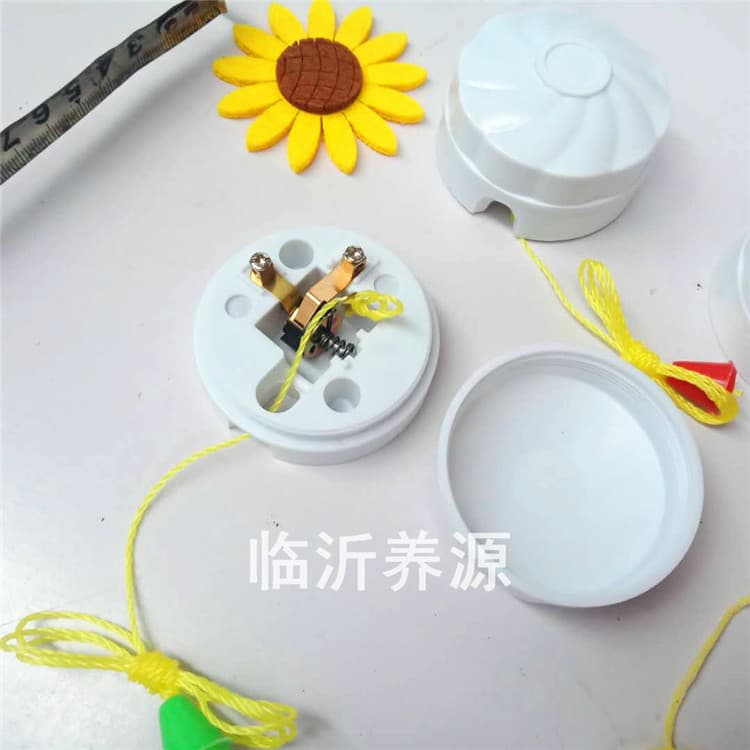 Pull cord switch, round with rope, simple manual wall power single-control switch, pull rope switch