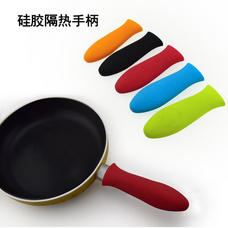 Thickened silicone pot handle heat insulation sleeve, cast iron pan, frying pan non-slip anti-scald silicone pot handle cover, handle sleeve high-temperature resistant