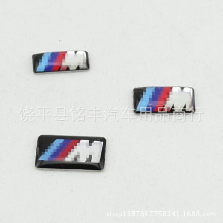 For BMW M badge sticker emblem for 3 Series 5 Series 7 Series x3 x5 2 1 Series steering wheel hub
