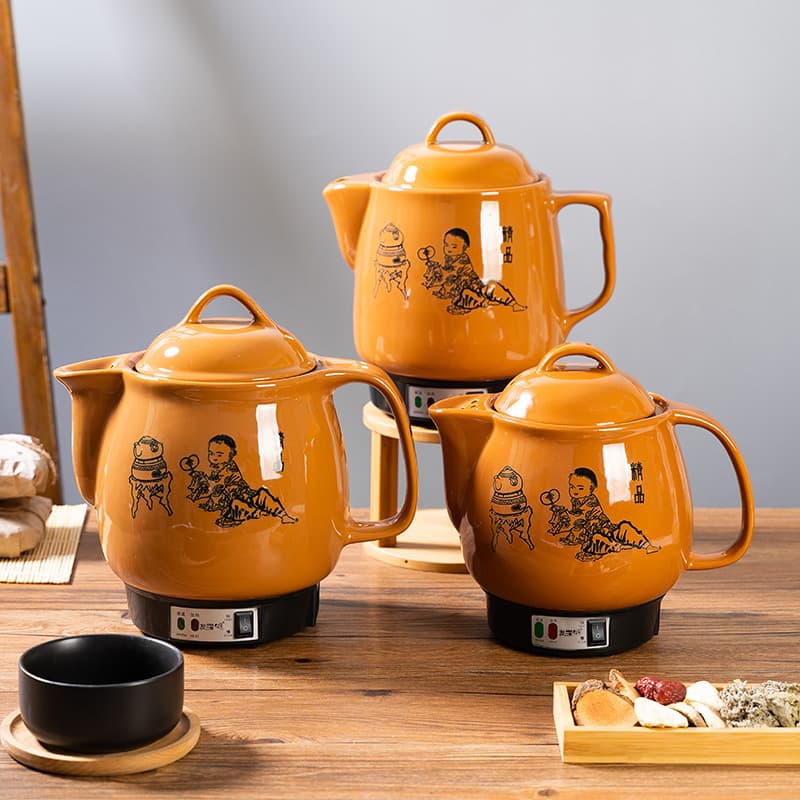 Automatic Household Herbal Pot Multi-Functional Ceramic Health Pot Chinese Medicine Pot Electric Decoction Device Wholesale