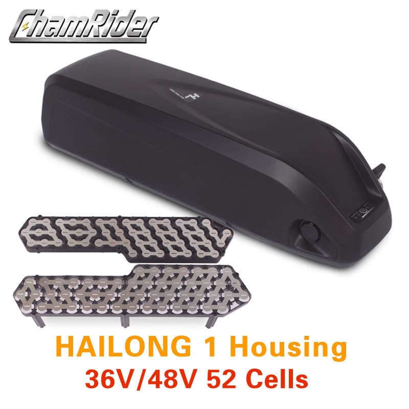 Lithium Battery Case 36V 48V 52V Electric Bicycle 18650 Battery Shell Hailong No.1 Battery Case