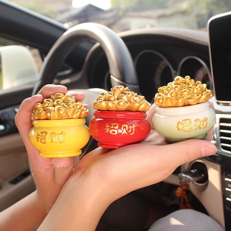 Cornucopia Car Ornament Set with Scented Wax - Creative Car Decor, Wholesale Direct Supply
