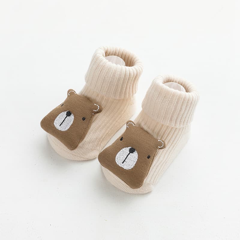 Baby Socks Autumn Winter New Cartoon Accessories Kids Socks Seamless Loose Top Infant Mid-Calf Socks Non-Slip Floor Socks