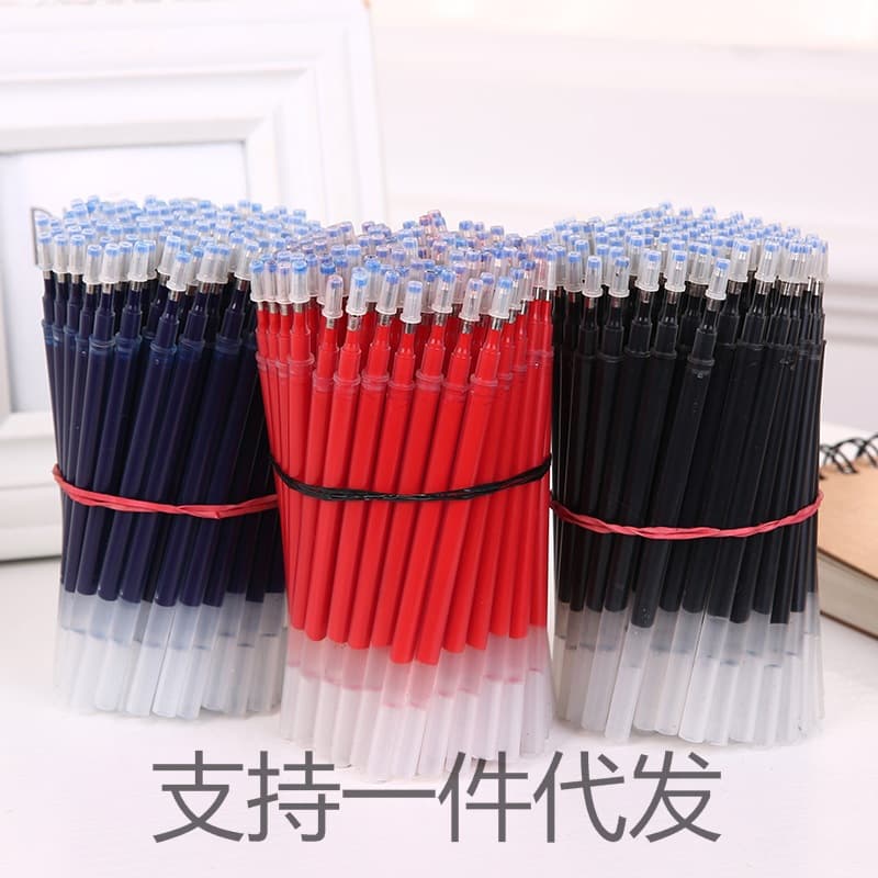 0.5mm Large Capacity Bullet Gel Refill Big Mac 1.0mm Refill Student Water Pen Refill Directly from the Manufacturer