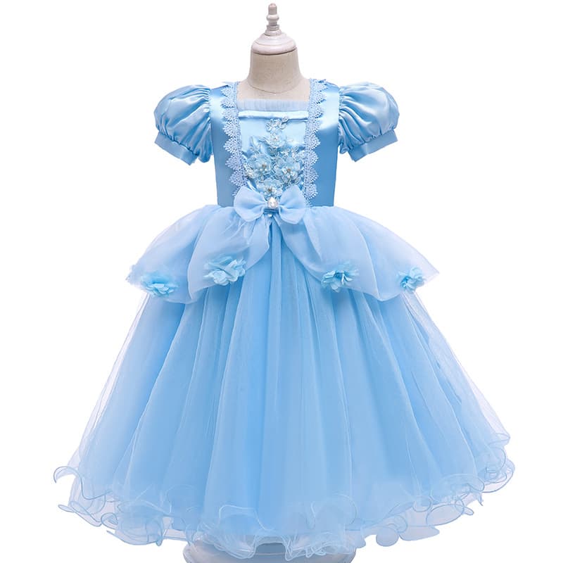 2021 Cinderella Summer Short-Sleeve Princess Children's Dress, Export Kids' Dress, Girl Dress