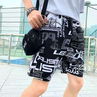 Cross-border EU/US Big Size Beach Shorts for Men Casual Multi-color Quick-dry Swim Trunks Swimwear