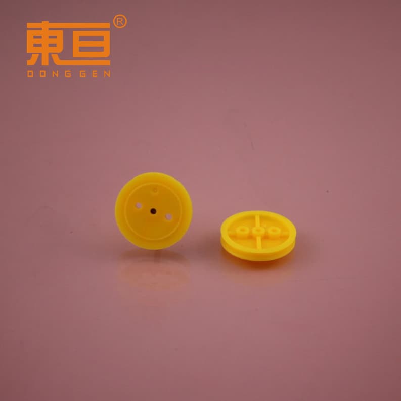 Φ242AB Yellow 24 Pulley Eccentric Pulley Three-Hole Pulley Functional Belt Pulley Technology Building Block Part