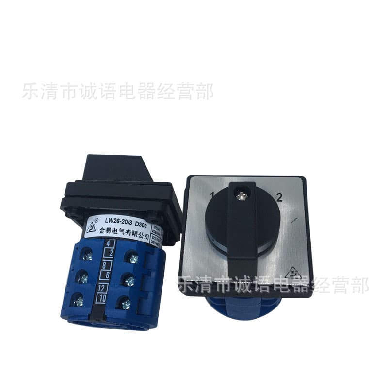 Jinyi Small Universal Changeover Switch LW26-20/3 3-Position Rotary Knob Combination Switch JYW29-20