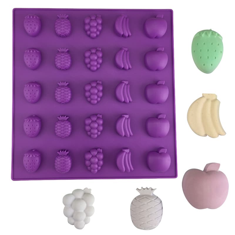 Fruit Shaped Silicone Chocolate Mold Multifunctional Mousse Cake Making Mold Irregular Shape Baking Tools Sugar Candy Mold