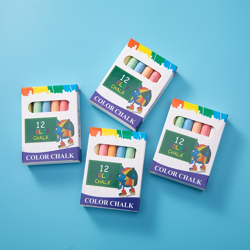 12-colorful Chalk For Children Teaching Tools School Teacher Use Colored Chalk High Quality Educational Supplies