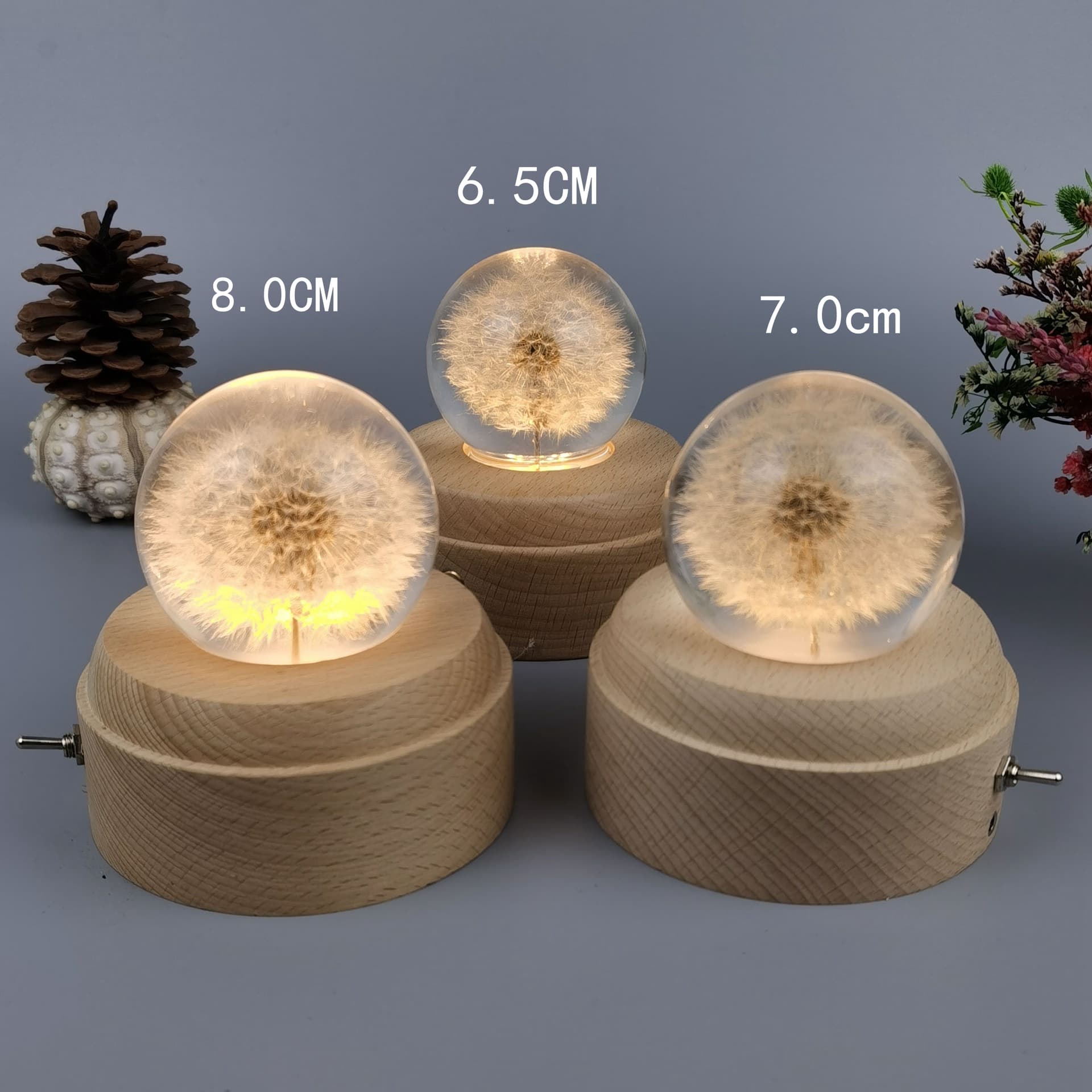 Gifts for girls, dandelion crystal ball music box, music box, wooden music box, eternal flower music box, birthday
