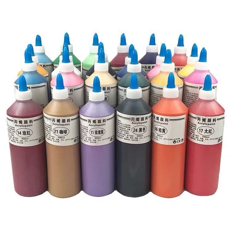 Plaster Doll Acrylic Paints Tools Paintbrush Liner Brush Fine-Tip Bottle Fun Handmade Creative Craft