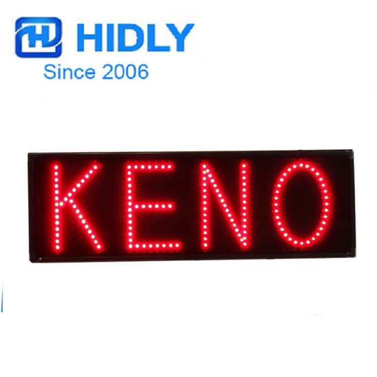 Mini LED Acrylic Illuminated Signs and Signs Production LED KENO SIGN