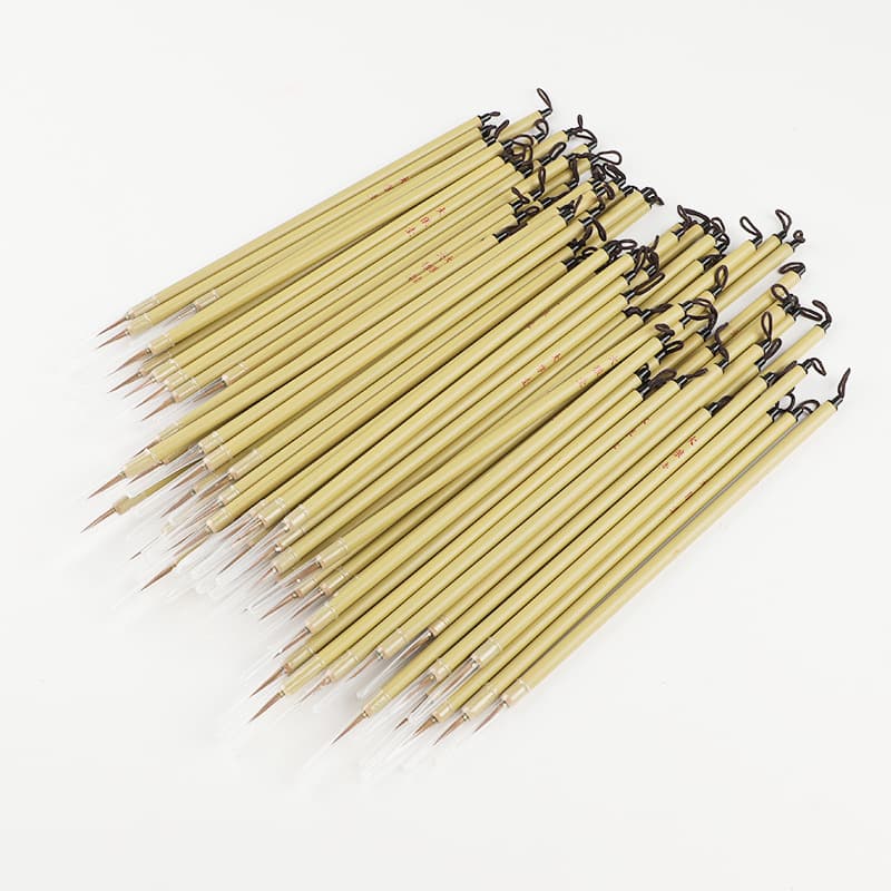 Weasel Hair Line Drawing Brush Set Small Medium Large Industrial Painting Dotting Pen Calligraphy Art Brush