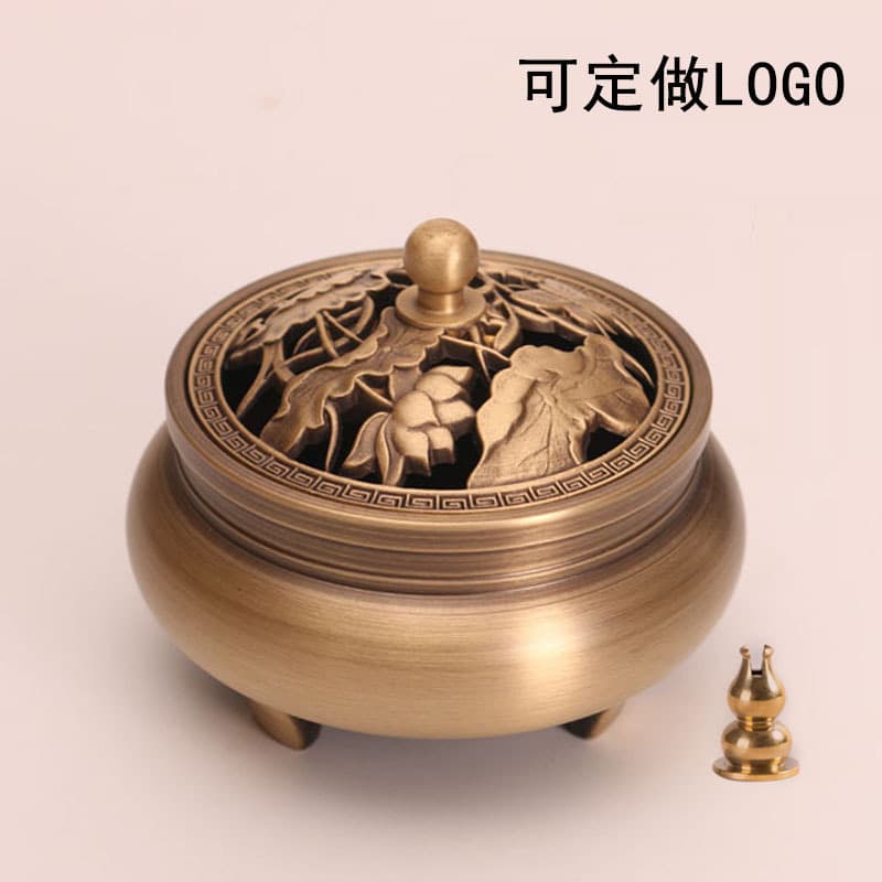 Office Culture/incense Burner/censer - Chinese Style Brass Copper Decorative Ornament