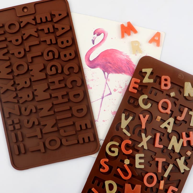 Minghao Alphabet Silicone Chocolate Piece Mini Fondant Mold Chocolate Mold DIY Cake Decoration