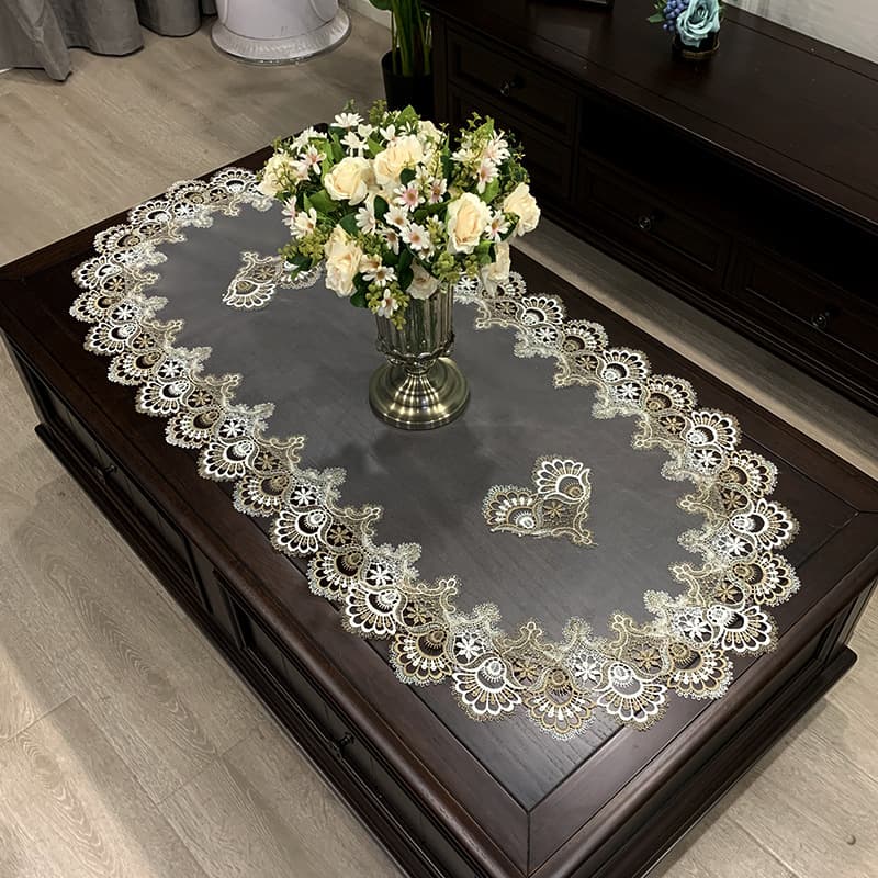 Home Decor Dining Table Cloth Art Chair Cover Table Runner Kitchen Accessories Modern Simple Style Polyester Fabric