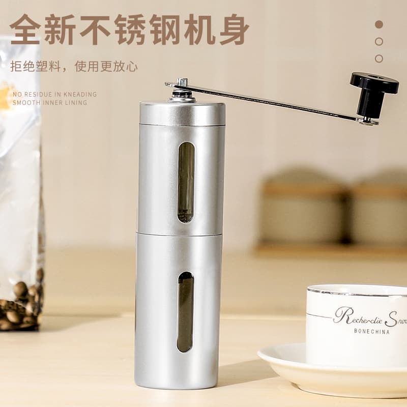 Portable Manual Coffee Bean Grinder Hand-Cranked Milling Machine Handheld Bean Grinder Simple Style for Coffee Lovers